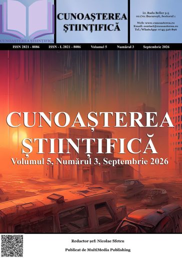 Cunoașterea Științifică, Volumul 5, Numărul 3, Septembrie 2026
