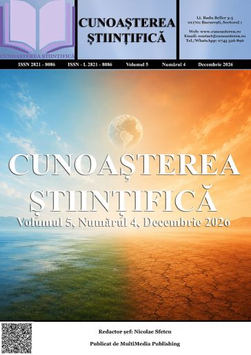 Cunoașterea Științifică, Volumul 5, Numărul 4, Decembrie 2026